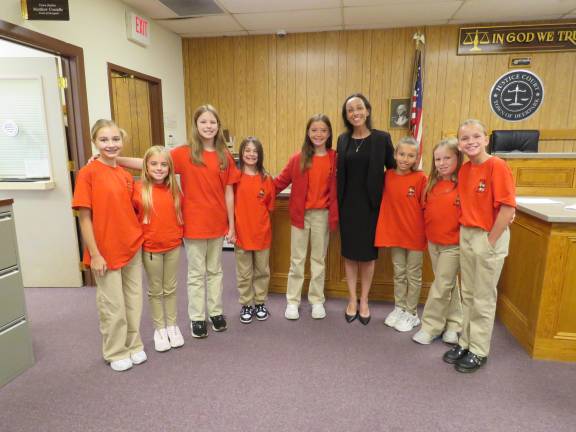 The reporters with Stephanie Vandemark.