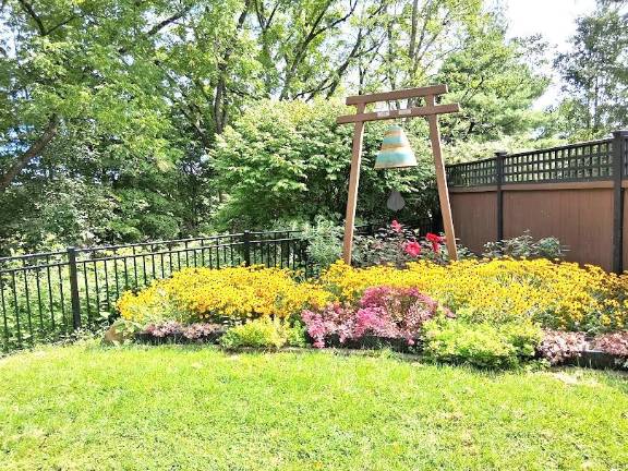 Members of the Milford Garden Club spent two days completely refurbishing and renovating the landscape at Barckley Park.
