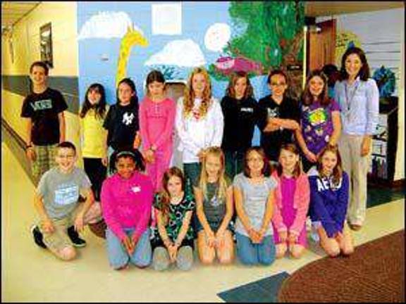 Makers of the mural at DDES