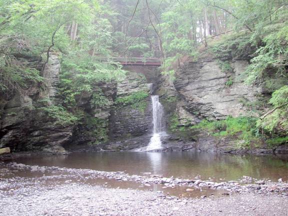 Waterfall at George W. Childs Park in Dingmans Ferry