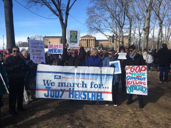 The Women's March in Philadelphia (Photo provided)
