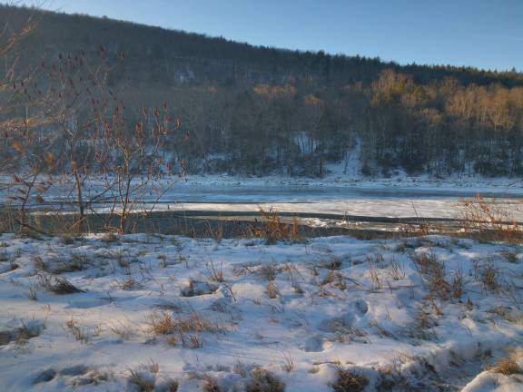 The icy Upper Delaware (Photo by Pamela Chergotis)