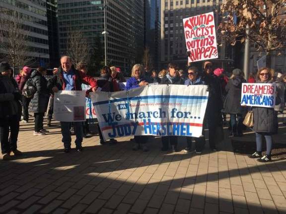 The Women's March in Philadelphia (Photo provided)