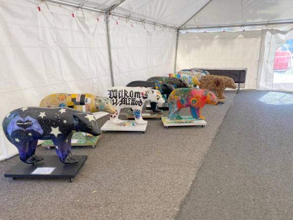 The Artful Bears ready to be auctioned off at Black Bear Film Festival