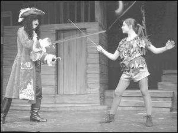 Peter Pan on stage at Delaware Valley