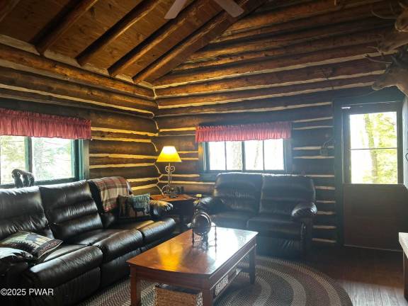 Authentic, updated log cabin