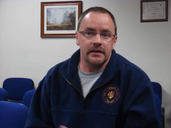 Dingman Township Fire Chief Mark O'Brien (Photo by Anya Tikka)