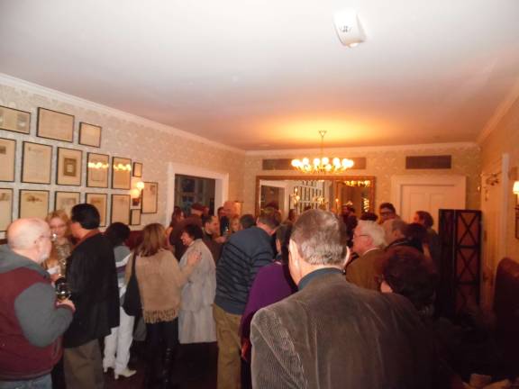 It was standing room only in the Delmonico Room and bar (Photo by Anya Tikka)