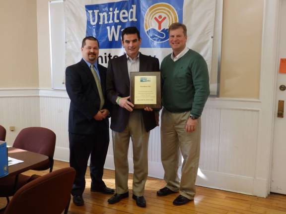 Pictured: James Baron, Esquire, UWPC Treasurer, Scott Myer, CPA, Owner of Myer &amp; Myer CPA and Reggie Worthington, UWPC Board Member.
