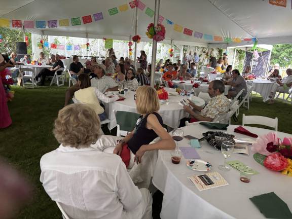 Crowd enjoying the Milford Enhancement Committee Dinner on June 6.