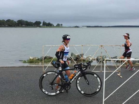 Arielle Lane transitions from biking to running (Photo provided)