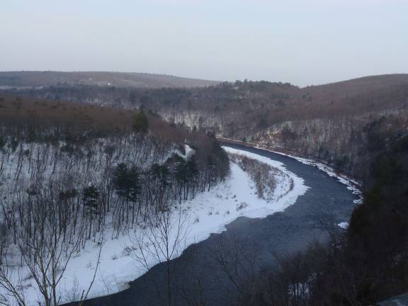 The Upper Delaware River from the Hawk's Nest (Photo by Pamela Chergotis)