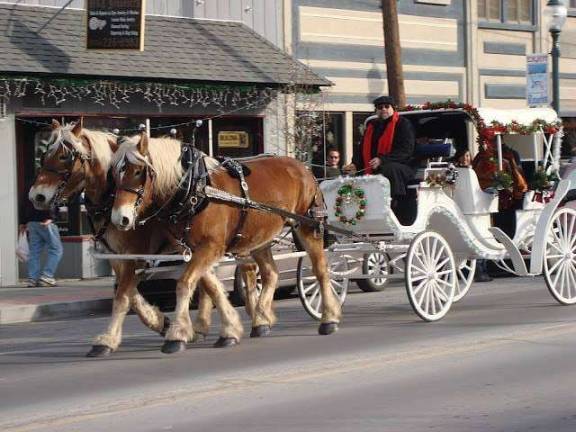 The horse and carriage ride is a signature event of Hawley Winterfest (Facebook photo)