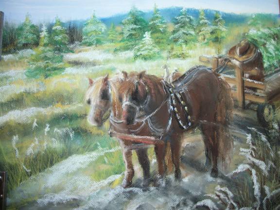 "Manza Farm at Christmas" by Joan Kehlenbeck