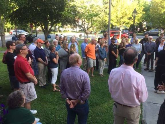 Photo of the vigil provided by Ed Gragert