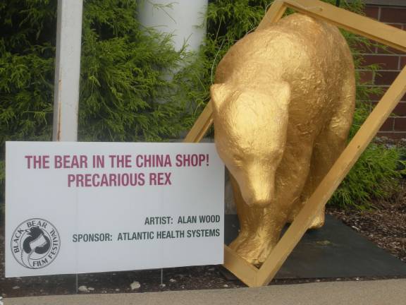 Alan Wood created &#x201c;The Bear in the China Shop! Precarious Rex.&#x201d; (Photos by Mary Caraballo. Click on arrow to the right to see more photos.)