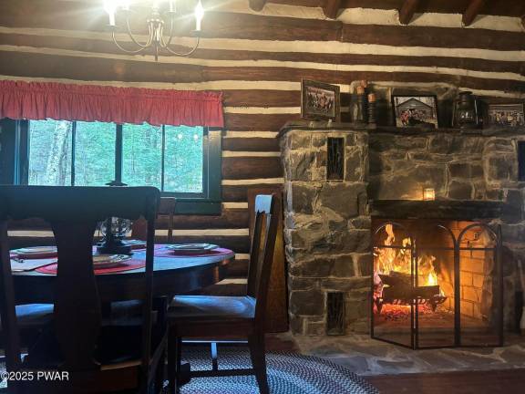 Authentic, updated log cabin