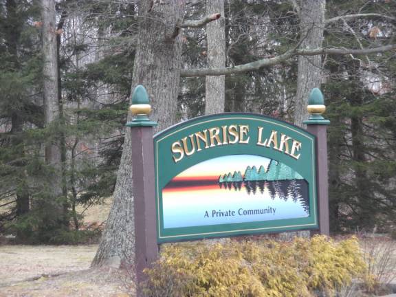Sunrise Lake sewage mound has started to leak