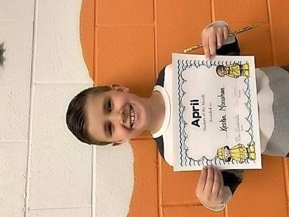 Delaware Valley Elementary School Students of the Month for April