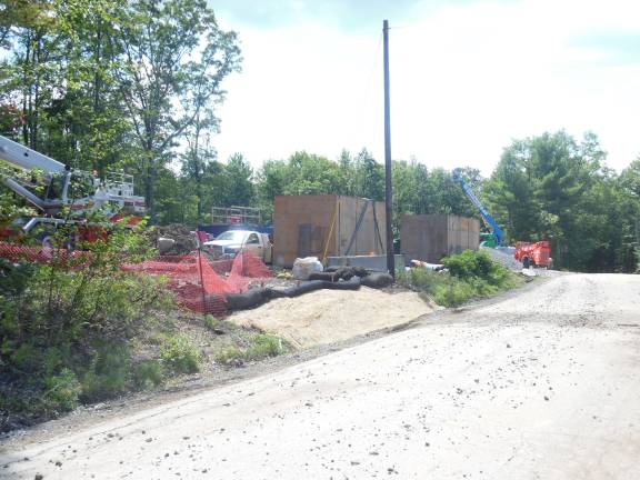 The compressor station undergoing major upgrades in Milford (Photo by Anya Tikka)