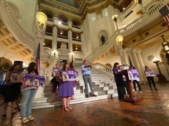 Animal advocates from across Pennsylvania rallied for Victoria’s Law at state capitol