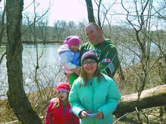 The Biasi children with their dad, who died on May 28.
