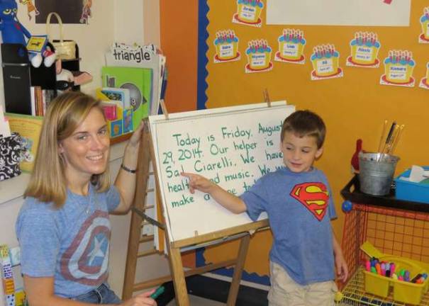 Super hero kindergarten helper