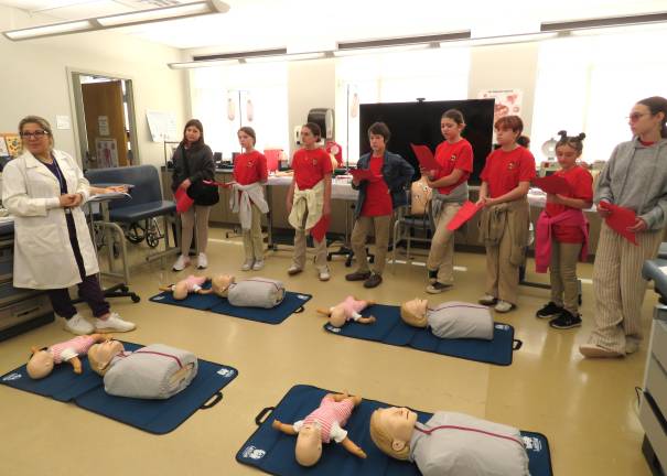 L-R: Dr. Suzan Melik, Fallon Kaiser, Jordyn McClelland, Kate Montgomery, Cole Llewellyn, Lenox Voelker, Mollie Jenks, Ryleigh Jayne, Norah Jaludi.