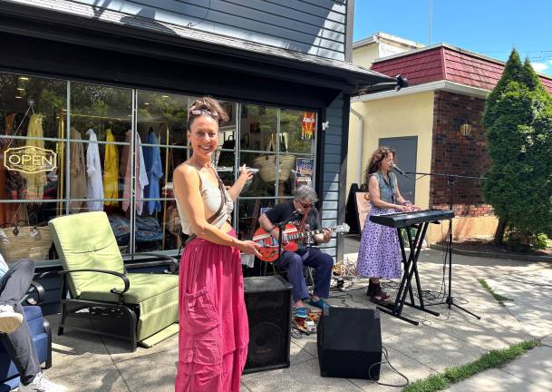 Kristen Albrecht, owner of Global Sorceress and her musician friends.