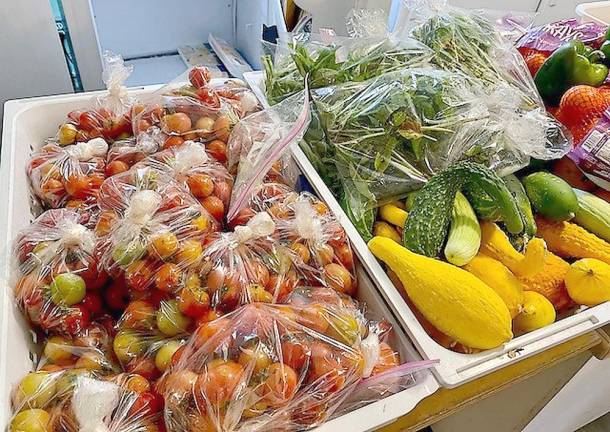 Fresh produce, one of the 19 categories of selections available to clients (Photo provided by the Ecumenical Food Pantry)