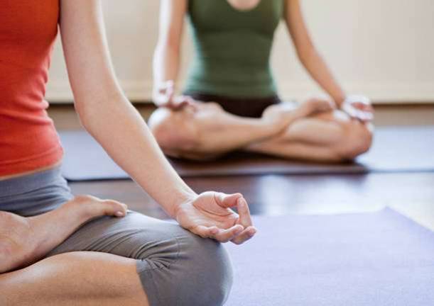 Yoga in the park on Friday