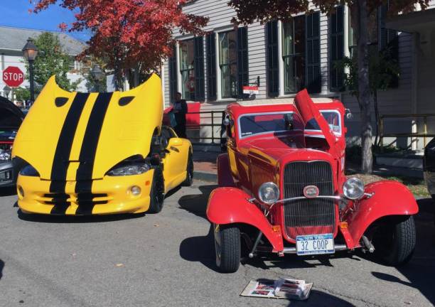 Bill Rosado, owner of Milford Chrysler Sales and a filmmaker, brought a car show to the closed-off Catherine Street to make the festival more of a total weekend experience.