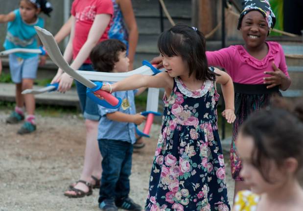 Photo by Bryan Haeffele Children learn to be a pirates.