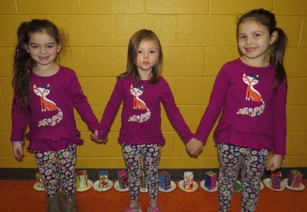 From left: Olivia Pitrelli, Caitlyn Feely, and Aubrianna Malone (Photo by Peg Snure)
