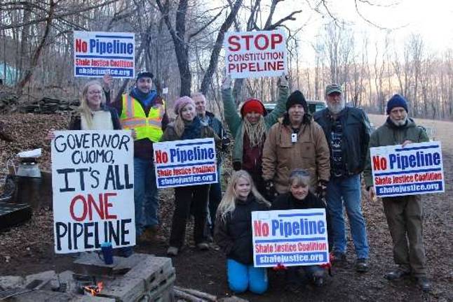Opponents of tree clearing at North Harford Maple (Photo: North Harford Maple)