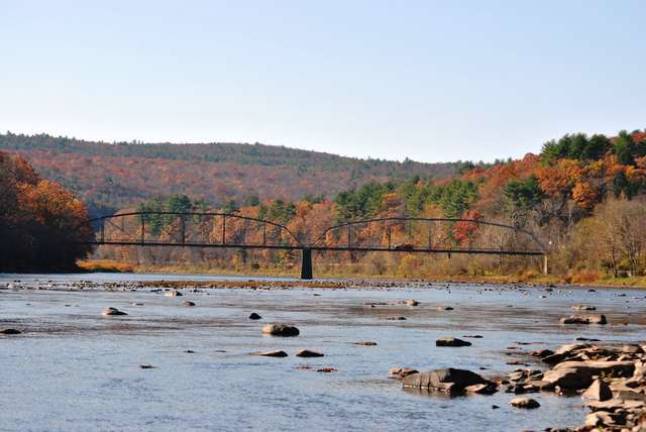 The Pond Eddy Bridge across the Upper Delaware (Photo by Anya Tikka)