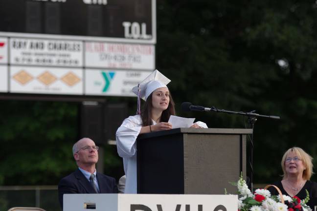 Delaware Valley salutatorian Hannah Matthews