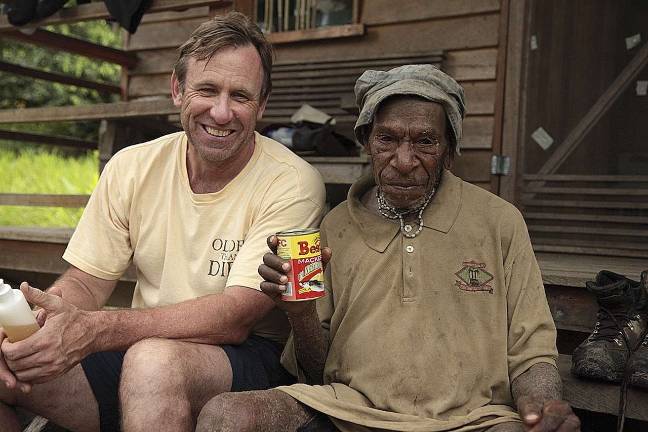 Bill Thomas and friend in Papua New Guinea (Photo provided)