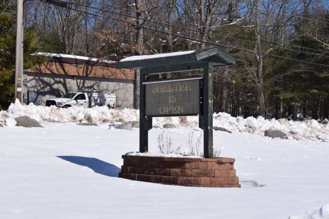 Photo by Erika Norton The shelter at the DIngman Township Volunteer Fire Department on Log Tavern Road has been hopping since power outages have left many without power and water for days.