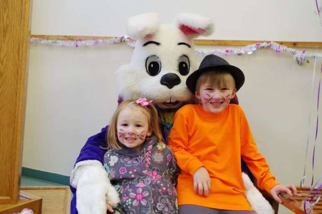 The Handley siblings, Annabel, 3, and Decklan, 6, of Milford (Photo by George Leroy Hunter)