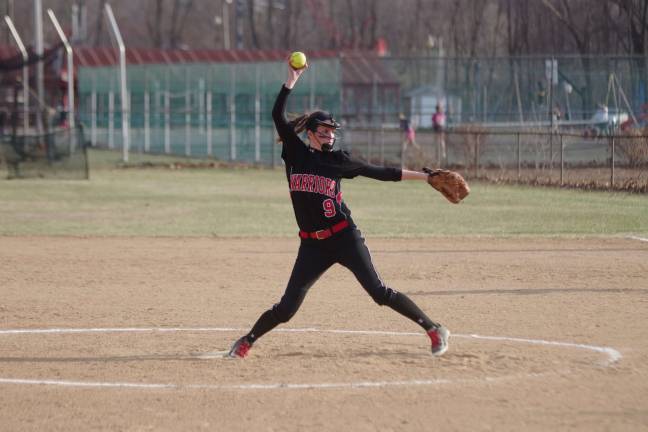 Delaware Valley pitcher MacKenna Powell threw five strikeouts.
