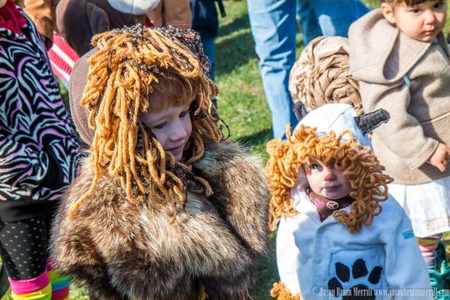 Children sporting their creative costumes.