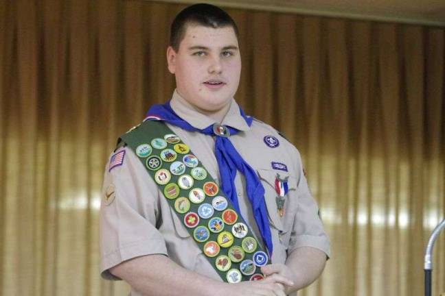 Eagle Scout Joseph Loughney III (Photo by George Leroy Hunter)
