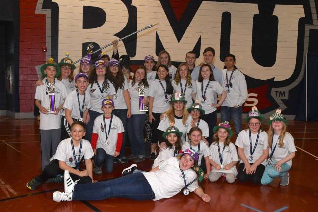 The tech teams from Delaware Valley's elementary, middle, and high school (Photo provided)