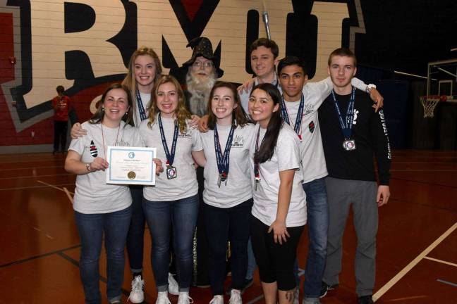 DVHS Tech team Ranatra Fusca Award (Photo provided)