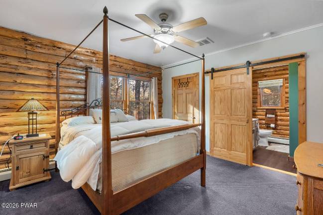 Log home combines rustic charm with modern amenities