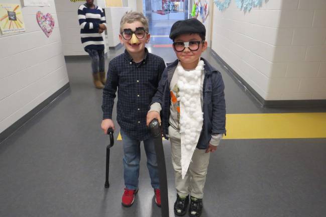 Evan Connell and Rocco Paradiso of Mrs. Crowley’s kindergarten class (Photo by Peggy Snure)