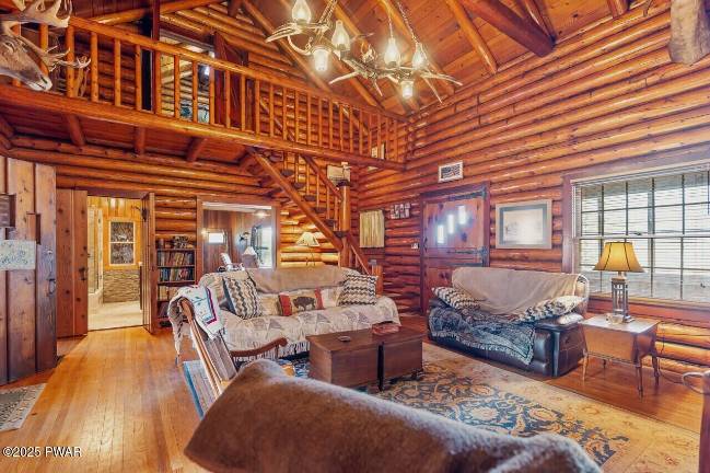 Historic log home set on a 36+ acre estate