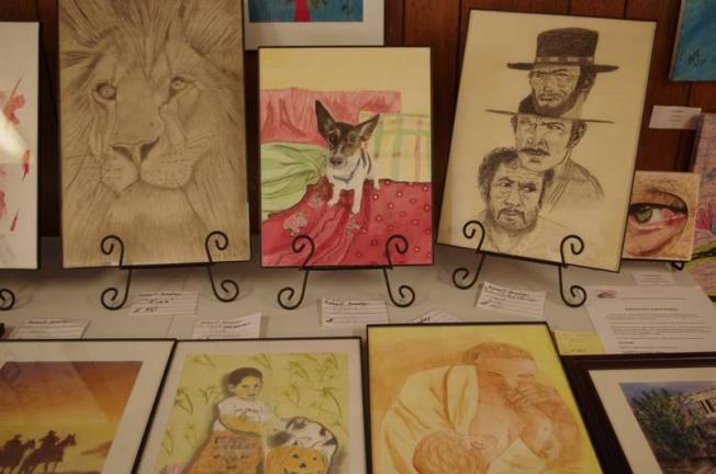 Works by local artists were on display at the Artists' Market.