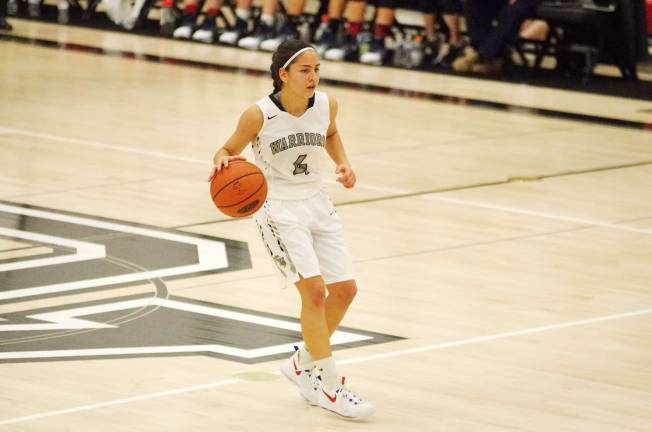 Delaware Valley Warrior Stephanie O’Grady scored four points